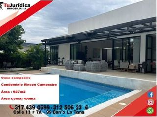 SE VENDE ESPECTACULAR CASA CAMPESTRE - CC RINCON CAMPESTRE - RIVERA (H)