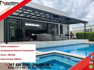 SE VENDE ESPECTACULAR CASA CAMPESTRE - CC RINCON CAMPESTRE - RIVERA (H)