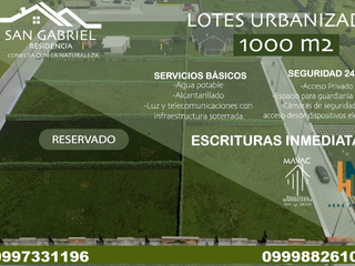 Foto 2 de LOTES DE VENTA EN URBANIZACION DE LATACUNGA DE 1000 m2