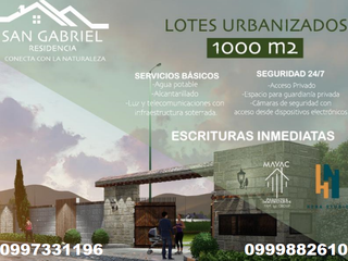 Foto 1 de LOTES DE VENTA EN URBANIZACION DE LATACUNGA DE 1000 m2