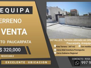 VENTA DE TERRENO EN PAUCARPATA - AREQUIPA