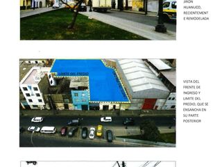Foto 1 de VENDO TERRENO COMERCIAL O RESIDENCIAL EN EL CENTRO HISTORICO DE LIMA
