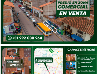 Foto 2 de VENTA DE PREDIO COMERCIAL EN CENTRO DEL CUSCO