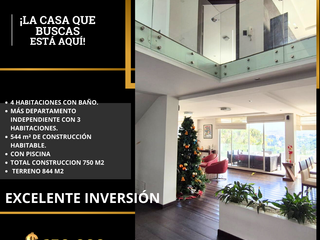 Foto 2 de En Cumbayá Casa de venta con 4 habitaciones, más departamento independiente de 199 m2