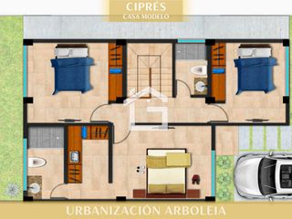 Foto 4 de Casa Amoblada en Alquiler en Urbanización Arboleia, Modelo Ciprés, Machala