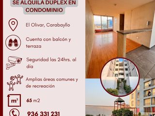 Foto 1 de EN ALQUILER DÚPLEX EN EL CONDOMINIO EL OLIVAR, CARABAYLLO
