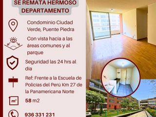 Foto 1 de EN REMATE DEPA EN EL CONDOMINIO CIUDAD VERDE, PUENTE PIEDRA