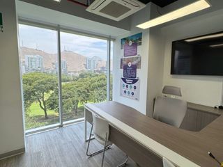 Foto 2 de Oficina Prime Implementada de 253 m² con Vista Al Golf Los Incas en Surco