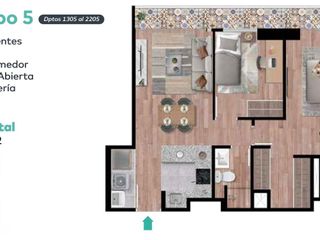 Foto 18 de VENTA DE DEPARTAMENTO DE ESTRENO EN SANTA BEATRIZ 58.96M2