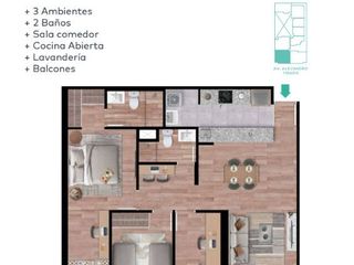 Foto 5 de MODERNO DEPARTAMENTO EN VENTA EN SANTA BEATRIZ VISTA EXTERIOR PISO 14