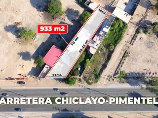 Foto 2 de CASA EN VENTA 933 m2 - Carretera Chiclayo - Pimentel