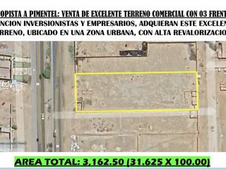 Foto 1 de VENTA DE TERRENO EN ESQUINA Y A FILO DE PISTA CARRETERA PIMENTEL