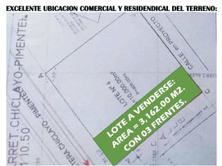 Foto 6 de VENTA DE TERRENO EN ESQUINA Y A FILO DE PISTA CARRETERA PIMENTEL