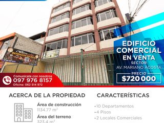 Foto 1 de EDIFICIO COMERCIAL AV. CRISTOBAL DE TROYA, IBARRA