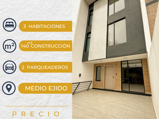 Foto 1 de Casa de 3 habitaciones en el sector Medio Ejido