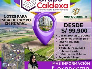 Foto 1 de VISTA VERDE COUNTRY CLUB III. CON TITULO DE PROPIEDAD INDEPENDIZADO. INMOBILIARIA GRUPO CALDEXA