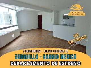 Foto 1 de Surquillo BARRIO MÉDICO - Dpto de 2 dorm + Cocina Kitchenette (Frente a Parque - DE ESTRENO)