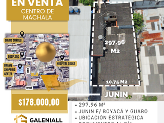 Terreno en Venta en el Centro de Machala