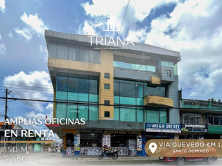 Foto 1 de Renta de Oficinas centricas Avenida Quevedo Abraham Calazacon, Santo Domingo