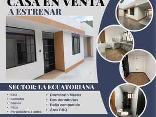 Foto 2 de CASA POR ESTRENAR EN VENTA, LA ECUATORIANA, BARRIO LOS CONDORES- CALLE S 45B