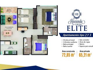 Foto 1 de En Venta Apartamento de 3 Habitaciones Piso 12 con Espectacular Vista