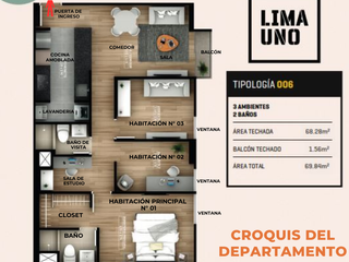 Foto 20 de 📣Se alquila Departamento con 3 dormitorio dentro Edificio Moderno (áreas comunes))