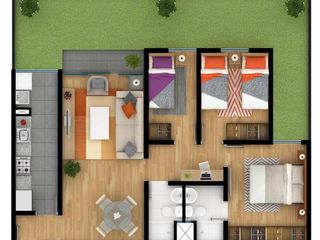 Foto 10 de Se alquila departamento con jardín y cochera, dentro de condominio en Bellavista