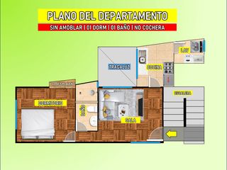 Foto 3 de ALQUILO DPTO PARA OFICINA PUERTA CERRADA 58M2 | 01 DORM | 01 BAÑO | LAVANDERÍA| NO COCHERA MIRAFLORES