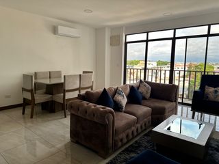 Foto 7 de Moderno departamento amoblado en Manta – 3 dormitorios, vista al mar, piscina, parqueadero, pet friendly – Edificio KATAMAR