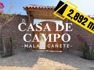 Foto 1 de CASA DE CAMPO EN VENTA, MALA, CAÑETE, LIMA