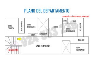 Foto 3 de ALQUILO $950 DEPA 2DO PISO 03 DORM+ESTUDIO - 01 COCHERA ZONA DE LAS LOMAS SURCO