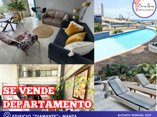 Foto 6 de Departamento en venta con espectaculares vistas en Manta, muy cerca de Plaza La Quadra