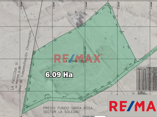 Foto 3 de Terreno Industrial En Venta / 6.09 Ha / Frente A Panamericana Norte / S/. 25 X M2