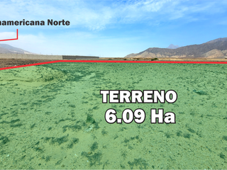 Foto 1 de Terreno Industrial En Venta / 6.09 Ha / Frente A Panamericana Norte / S/. 25 X M2