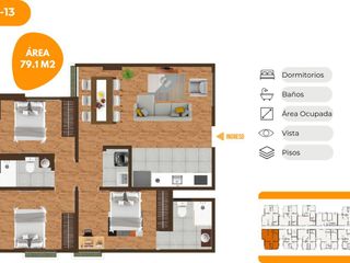 Foto 1 de SOLÍS VENDE APARTAMENTOS EN PREVENTA, EN CAJAMARCA.