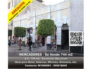 Foto 1 de MERCADERES - Se Vende 744 m2   - Arequipa 📲 96186----  Mi WhatsApp: https://wa.link/0h----  ✅ Área de terreno 744 M2.(frentera 16 ml. - fondo 45 ml.