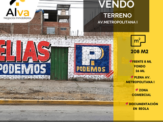 Foto 1 de VENDO TERRENO AV.METROPOLITANA I TRUJILLO