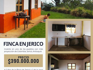 Foto 2 de Casa-finca en Jericó, Antioquia – 3.900 m² de tierra fértil con vista panorámica.