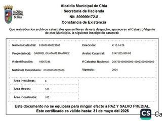 Foto 5 de venta casa con proyección de local Zona Centro Chía