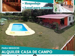 Foto 1 de ALQUILER PARA NEGOCIO: CASA DE CAMPO EN CP SIPAN - CHICLAYO
