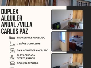 ALQUILER ANUAL VILLA CARLOS PAZ