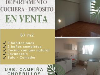 Foto 1 de 🏡 OFERTA ÚNICA: Amplio Dpto. en Chorrillos con COCHERA + DEPÓSITO + AIRES (¡OPCIÓN A DÚPLEX!)