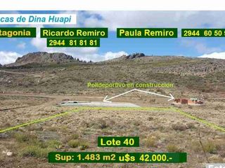 Foto 1 de Lote N°40 Barrancas de Dina Huapi OPORTUNIDAD  !!
