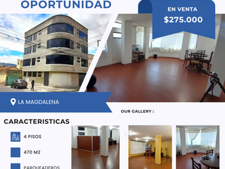 Foto 1 de EDIFICIO EN VENTA  DE OPORTUNIDAD LA MAGDALENA SUR DE QUITO