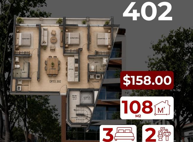 Departamento en Venta en Cerro Colorado - Widok 5