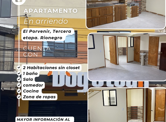 Apartamento en arriendo en Rionegro