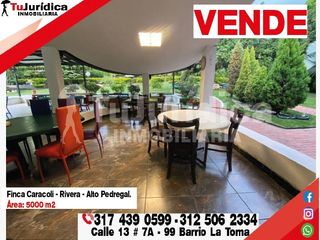 SE VENDE ESPECTACULAR CASA CAMPESTRE - RIVERA (HUILA  COL)