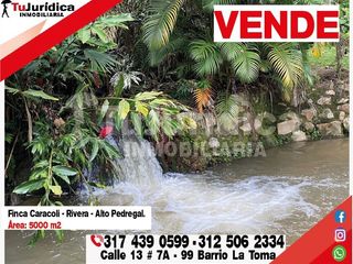 SE VENDE ESPECTACULAR CASA CAMPESTRE - RIVERA (HUILA  COL)