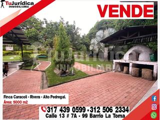 SE VENDE ESPECTACULAR CASA CAMPESTRE - RIVERA (HUILA  COL)