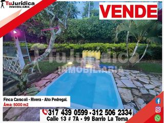 SE VENDE ESPECTACULAR CASA CAMPESTRE - RIVERA (HUILA  COL)